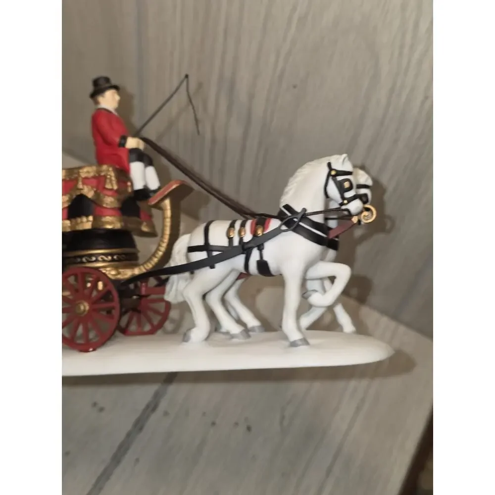 Vtg Department 56 Dickens Village Series The Queens Parliamentary Coach 58454